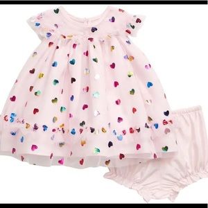 Pippa and Julie foil heart tulle dress 18 mos